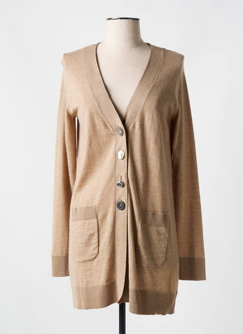 Vestă cu mâneci lungi maro MALIPARMI femeie