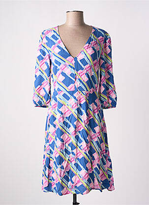 Rochie midi mâneci 3/4 mâneci 3/4 albastru B.YOUNG femeie