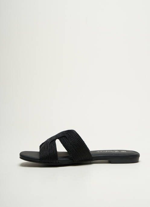 Mulete/Saboți negru DEELUXE femeie