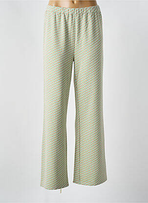 Pantalon evazat verde COMPAÑIA FANTASTICA femeie