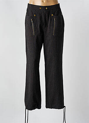 Pantalon drept țesătură crep mărime normală negru NÜ femeie