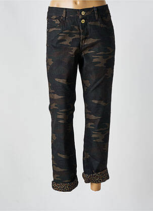 Blugi cu croială dreaptă verde FREEMAN T.PORTER femeie