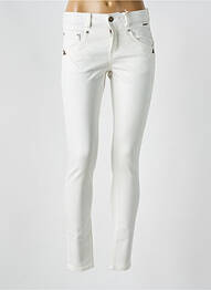 Blugi skinny elasticitate talie joasă alb CREAM femme