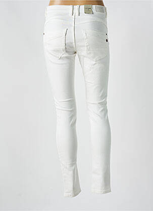 Blugi skinny elasticitate talie joasă alb CREAM femeie