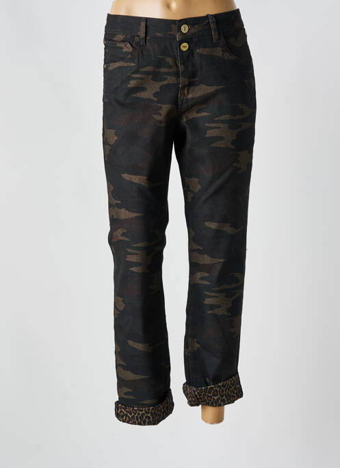 Blugi cu croială dreaptă verde FREEMAN T.PORTER femeie