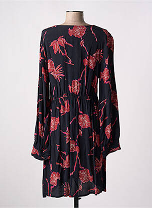 Rochie midi imprimeu floral mâneci lungi negru AN' GE femeie