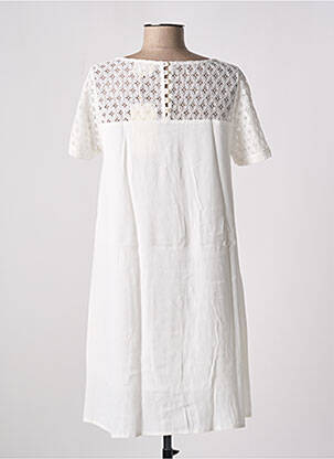 Rochie scurtă mâneci scurte mâneci scurte bej ARTLOVE femeie
