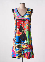 Rochie scurtă fără mâneci fără mâneci negru MALOKA femeie