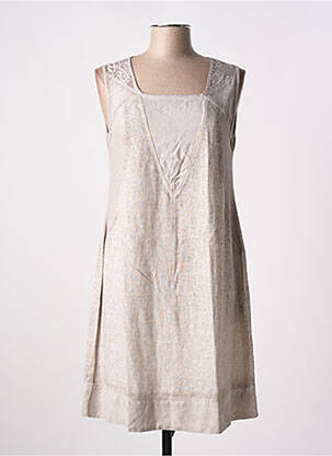 Rochie midi maro MALOKA femeie