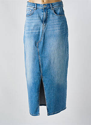 Fustă lungă albastru ICHI femeie