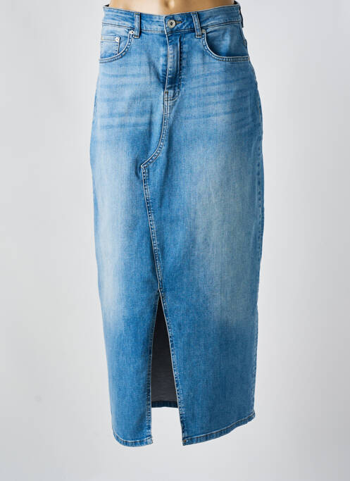 Fustă lungă albastru ICHI femeie