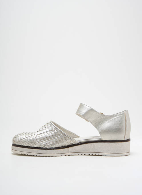 Sandale/Pantofi decupați argintiu REGARD femeie