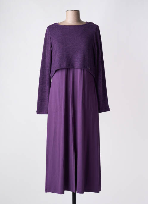 Rochie lungă violet MALOKA femeie