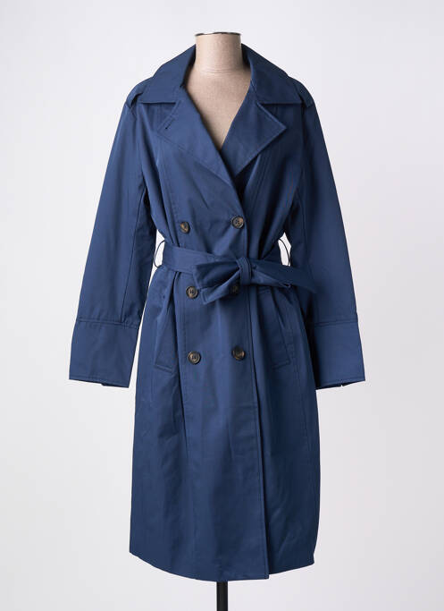 Trench croială cambrată fără glugă albastru CREAM femme