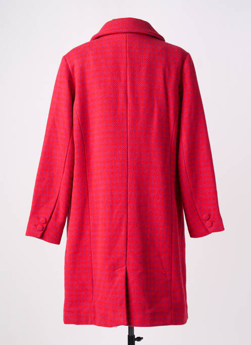 Palton lung roșu CREAM femeie