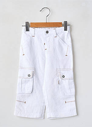 Pantalon trei sferturi alb BERLINGOT băiat