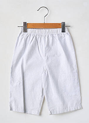 Pantalon trei sferturi buzunare talie elastică gri COUDEMAIL băiat