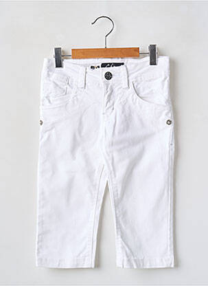 Pantalon drept alb CKS fată