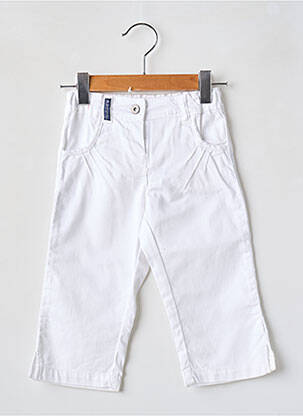 Pantalon drept alb BERLINGOT fată