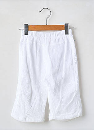 Pantalon drept croială dreaptă talie elastică alb TAPIOCA fată
