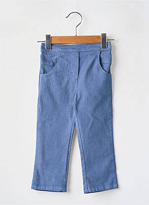 Blugi cu croială dreaptă albastru COUDEMAIL fată