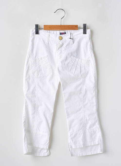 Pantalon drept alb CKS fată