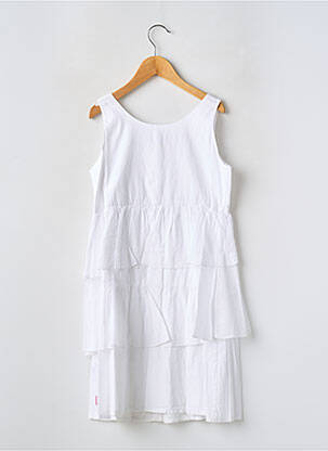 Rochie midi fără mâneci fără mâneci alb COUDEMAIL fată