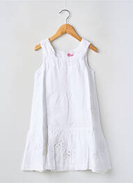 Rochie midi bretele subțiri bretele subțiri alb P'TITES CANAILLES fille