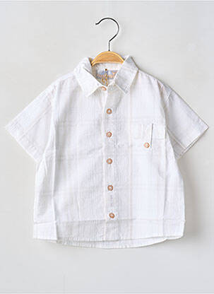 Cămașă cu mâneci scurte alb BERLINGOT băiat