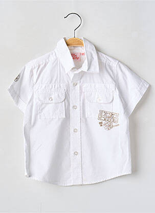 Cămașă cu mâneci scurte bej P'TITES CANAILLES băiat