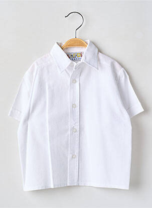 Cămașă cu mâneci scurte alb BFD CREATION băiat