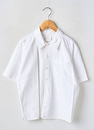Cămașă cu mâneci scurte alb DU LUNDI AU SAMEDI băiat