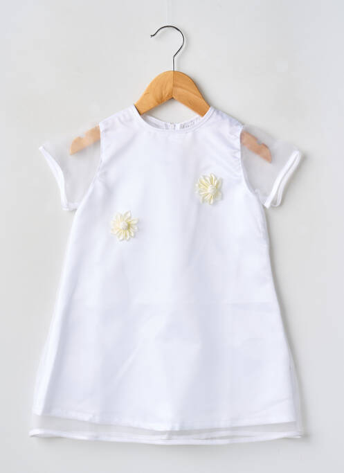 Rochie midi alb EDWIGE fată