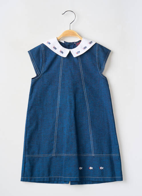 Rochie midi albastru COUDEMAIL fată