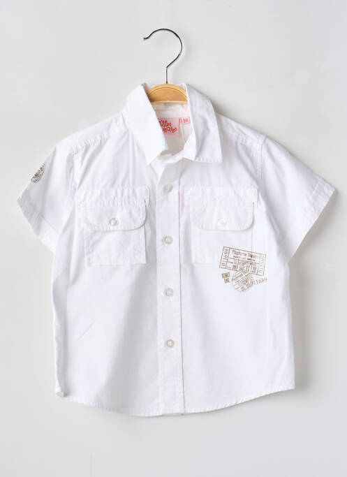 Cămașă cu mâneci scurte bej P'TITES CANAILLES băiat