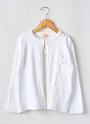 Vestă cu mâneci lungi alb TAPIOCA fată