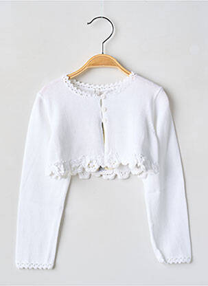 Vestă cu mâneci lungi alb MAYORAL fată