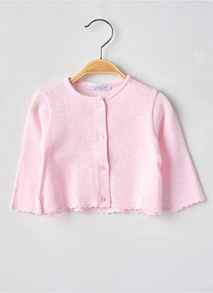 Vestă cu mâneci lungi roz LAPIN BLEU fată