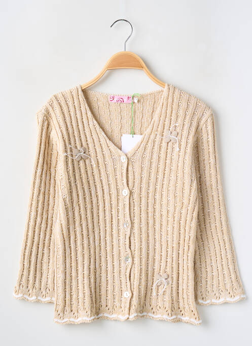 Vestă cu mâneci lungi bej POMME FRAMBOISE fată