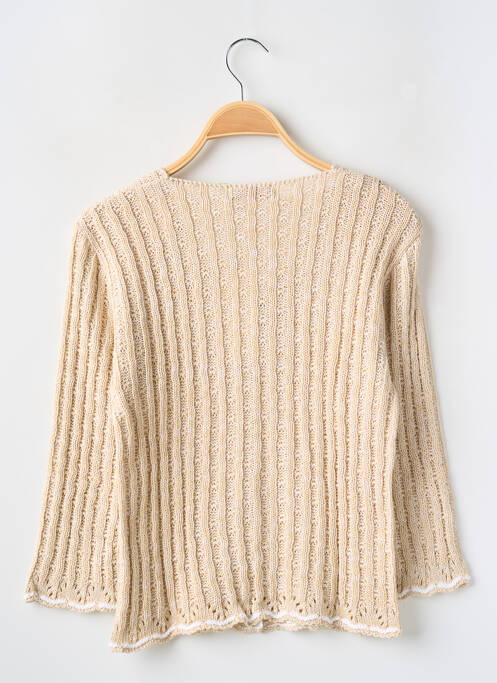 Vestă cu mâneci lungi bej POMME FRAMBOISE fată