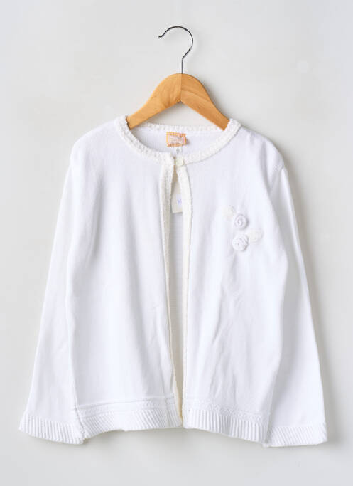 Vestă cu mâneci lungi alb TAPIOCA fată