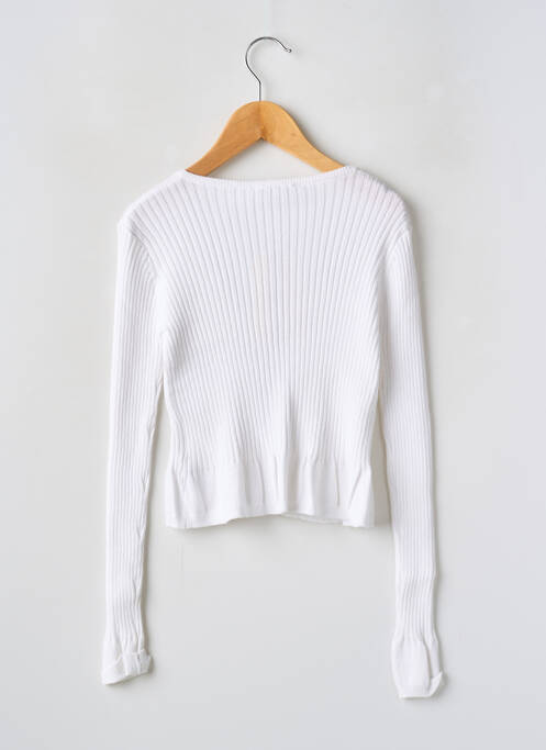 Vestă cu mâneci lungi alb MAYORAL fată