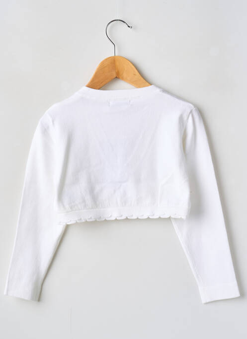 Vestă cu mâneci lungi alb MAYORAL fată