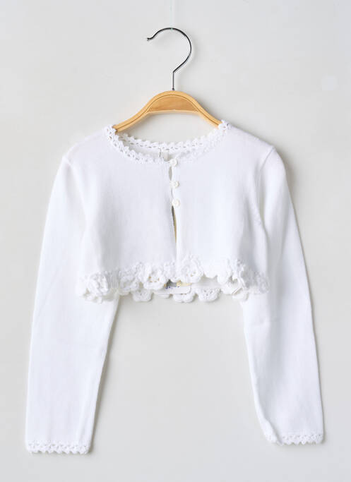 Vestă cu mâneci lungi alb MAYORAL fată