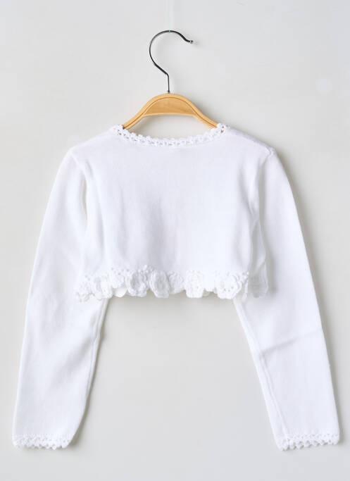 Vestă cu mâneci lungi alb MAYORAL fată