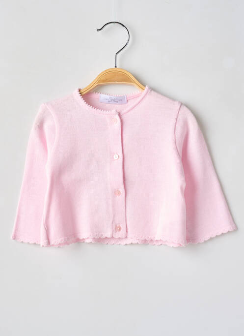 Vestă cu mâneci lungi roz LAPIN BLEU fată