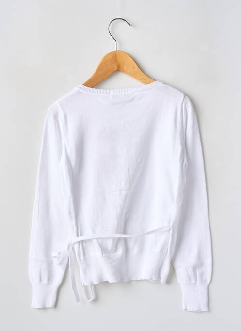 Vestă cu mâneci lungi alb CKS fată