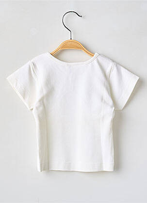Tricou croială cambrată mâneci scurte bej BFD CREATION fată