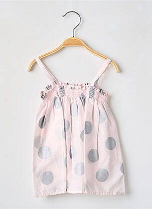 Rochie midi roz BERLINGOT fată