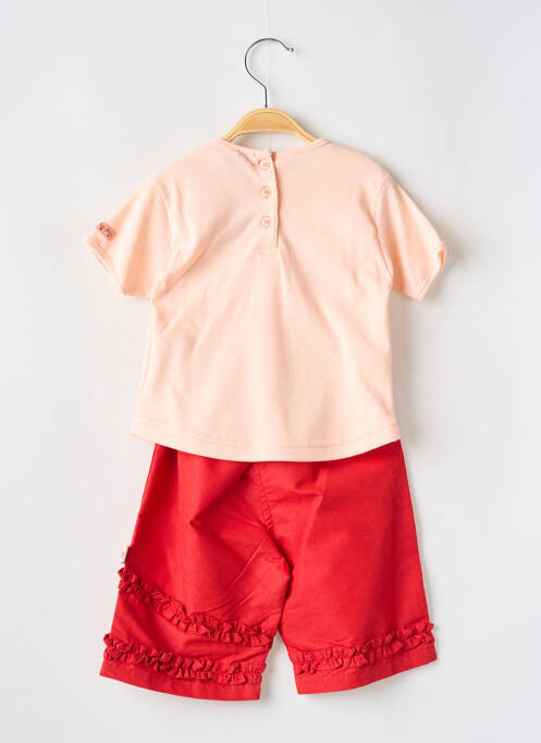 Ensemble roșu P'TITES CANAILLES fată